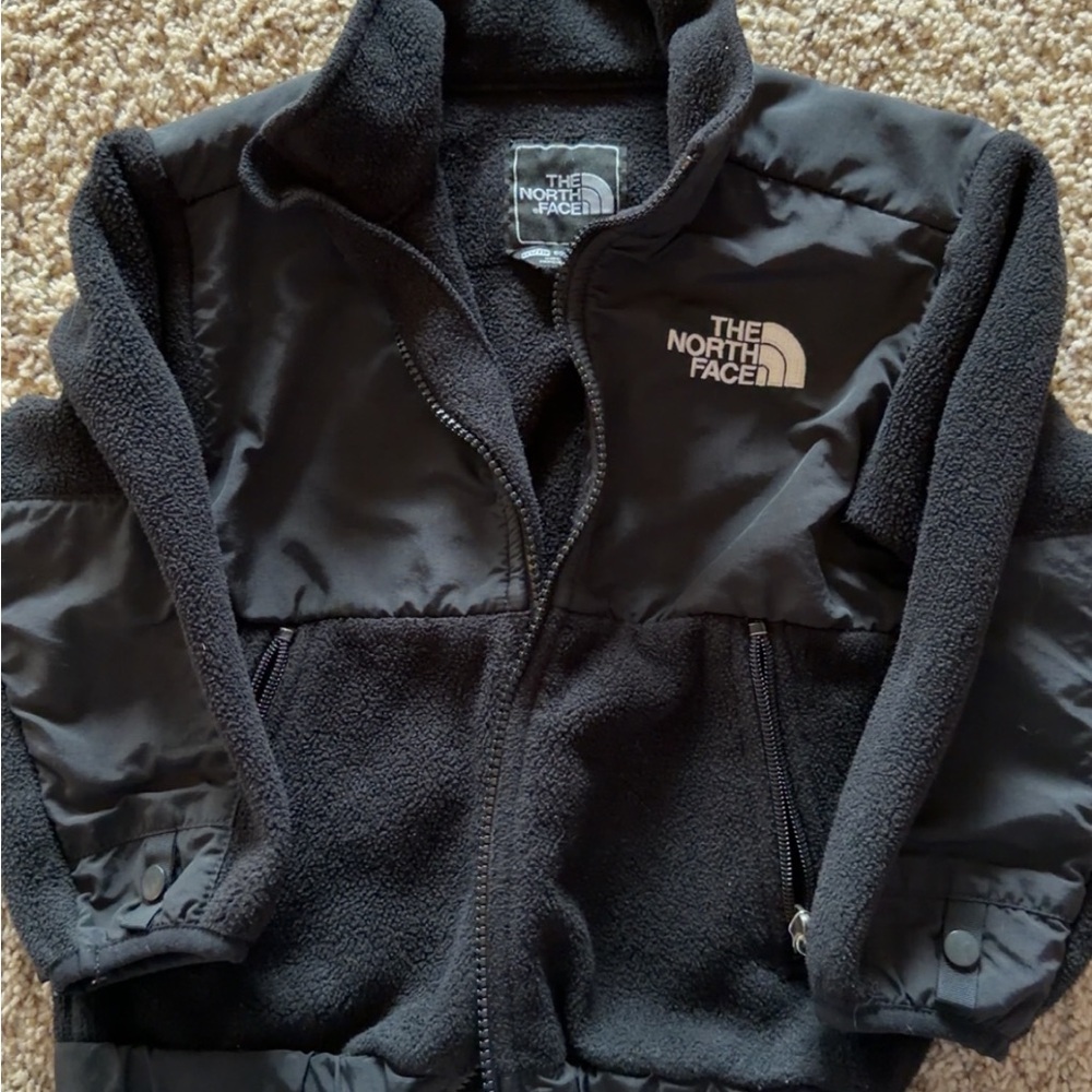 The North Face Black Fleece and Nylon Hybrid Jacket